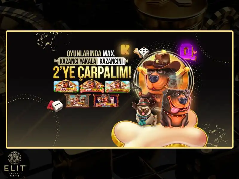 Удвойте свой выигрыш на The Dog House в ElitCasino