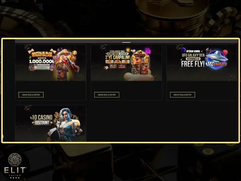 EliteCasino tarafından sunulan bonuslar ve promosyonlar