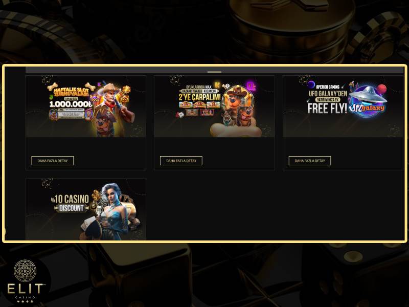 ElitCasino'da sunulan bonuslar ve promosyonlar